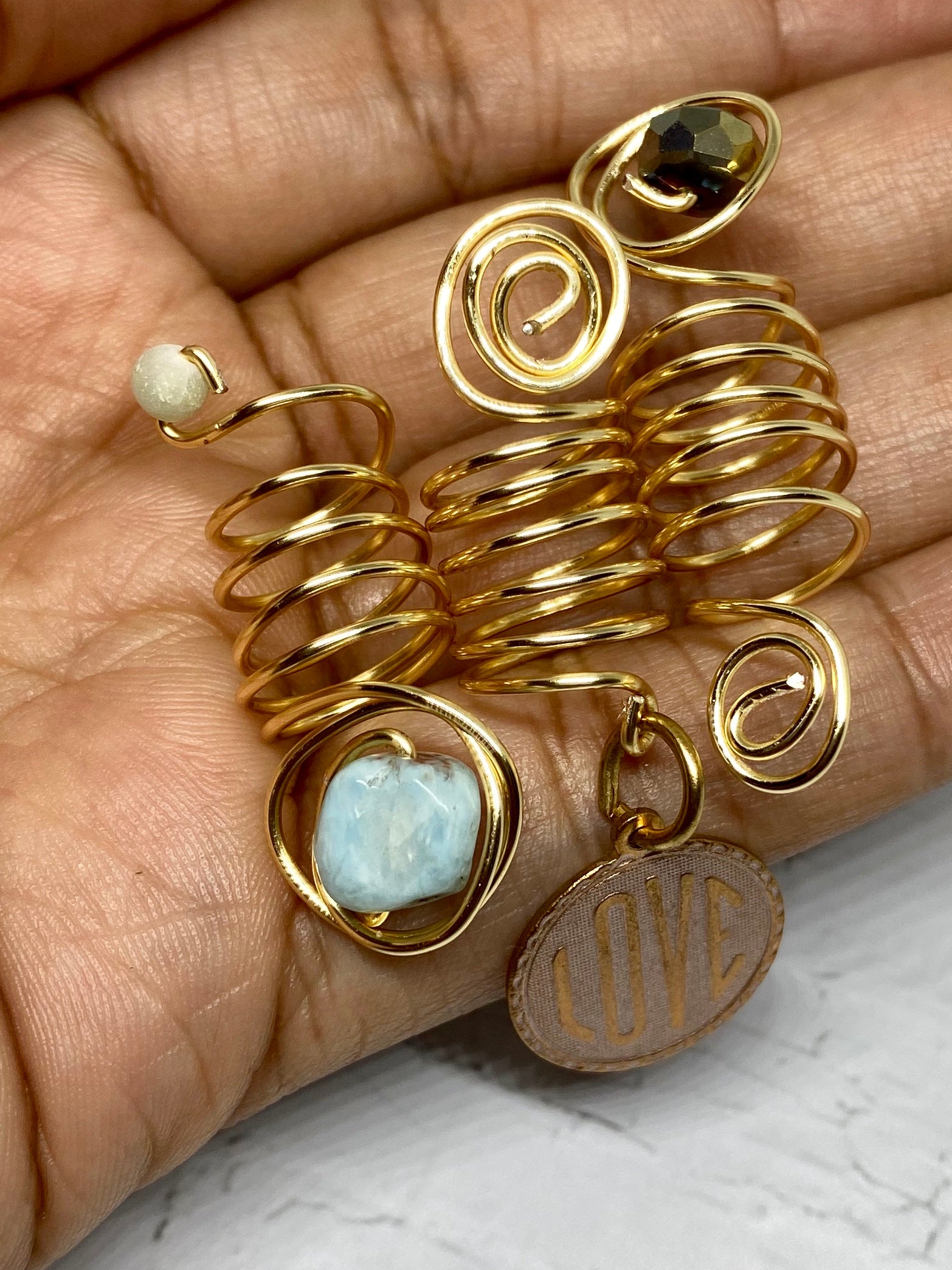 Gold Coil Loc Jewels