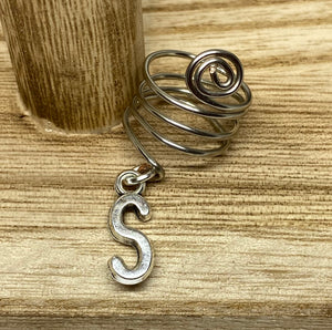 Silver Loc Jewel with Initial