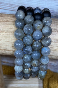 Gray Tri-Stone Bracelet