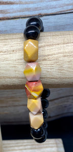 Black Onyx & Mookaite Men's Bracelet