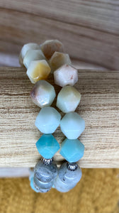 Amazonite and Labradorite Bracelet