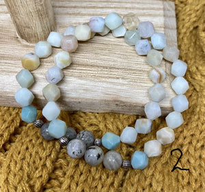 Amazonite and Labradorite Bracelet